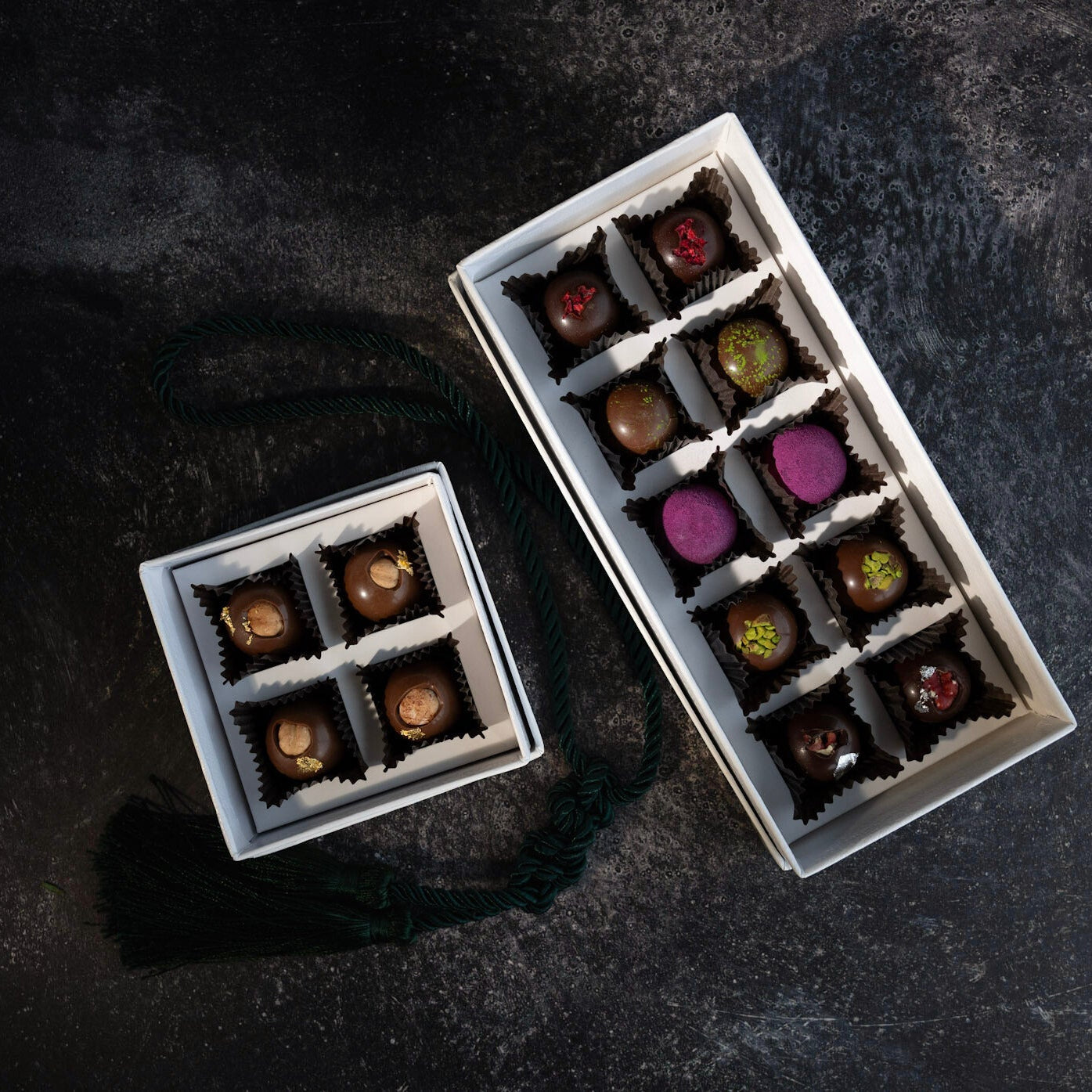 gianduia chocolates and seeker truffle chocolates