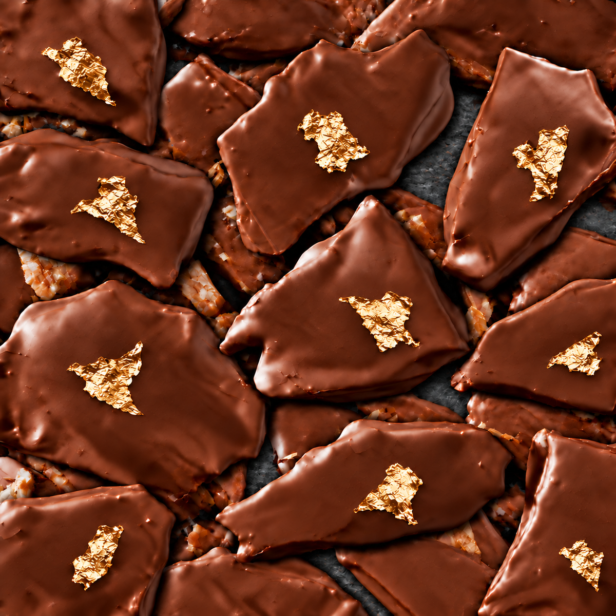 4-Piece Gold Leaf Pecan Collection