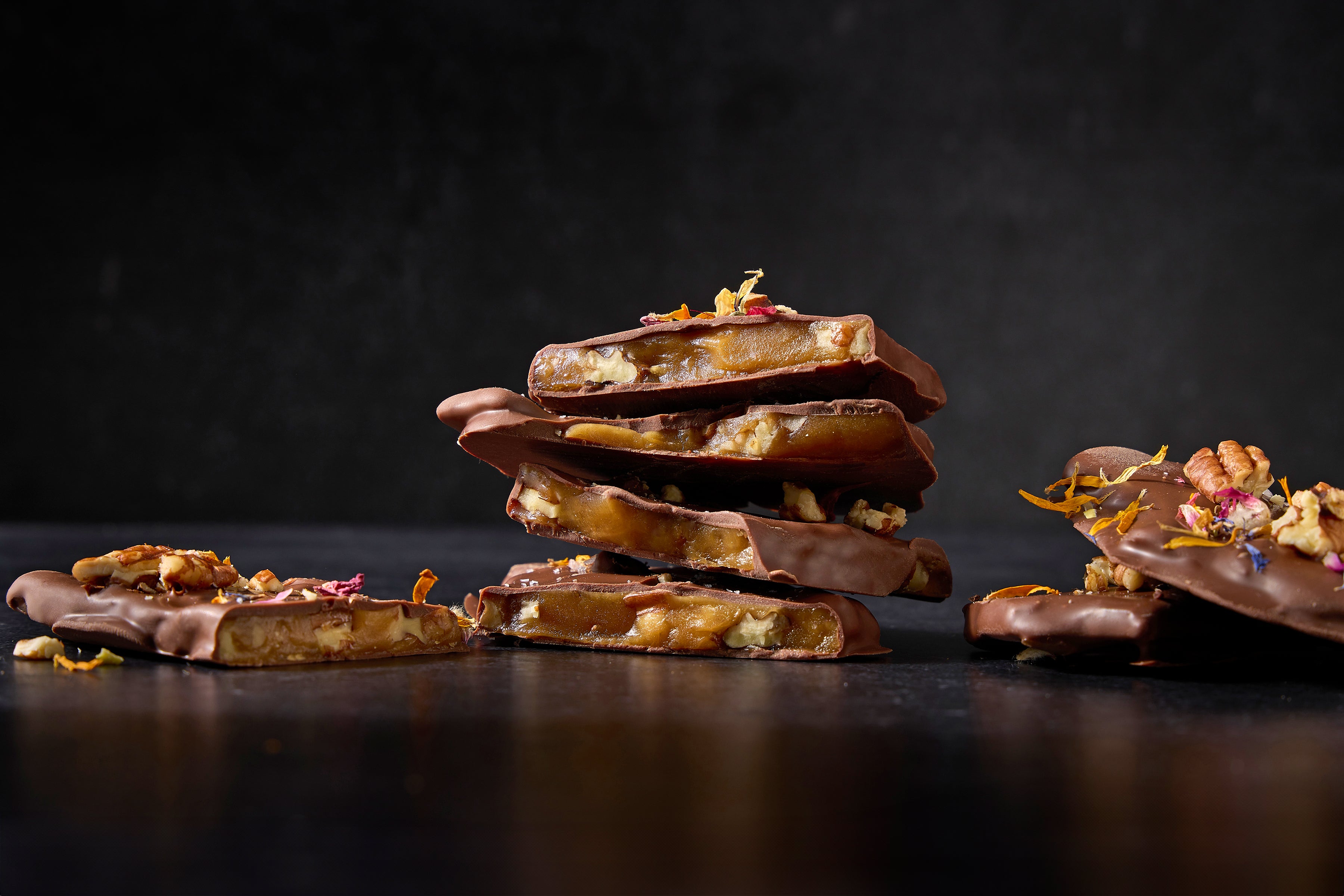 ORGANIC SPROUTED PECANS, KOKUTO BLACK SUGAR TOFFEE